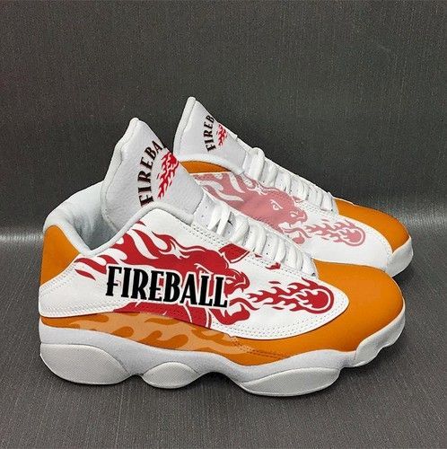 fireball customized tennis shoes air jordan 13 sneakers mens womens for fan jd13 sneakers personalized shoes design