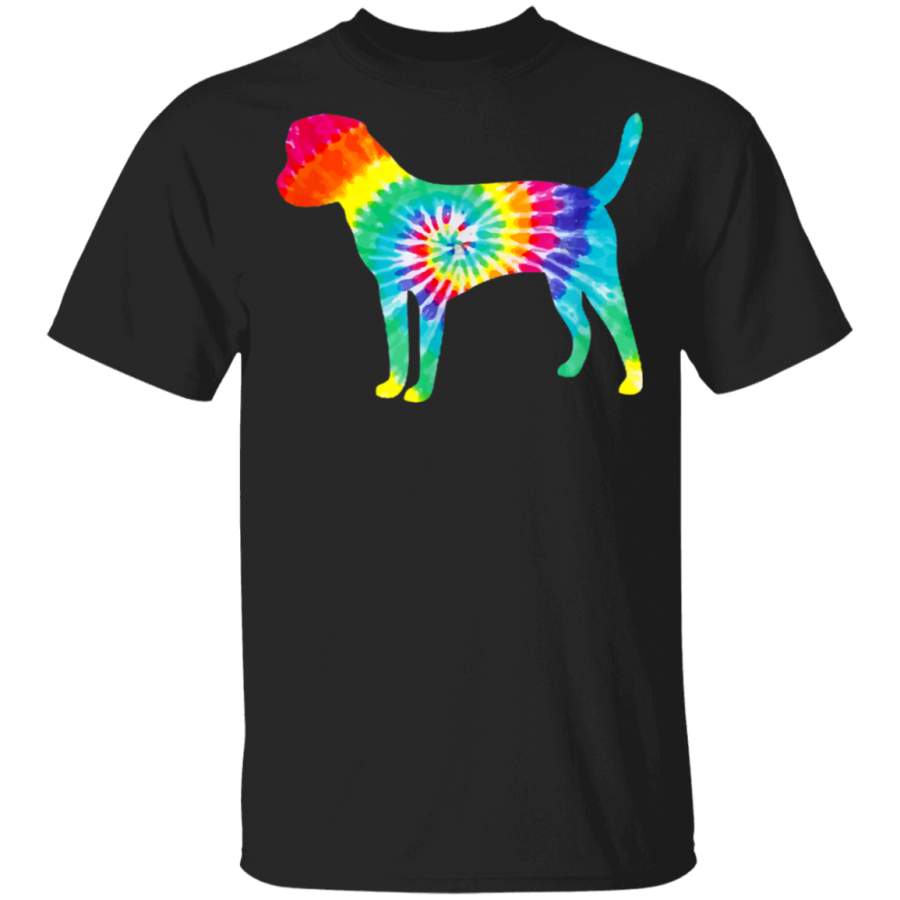 Tie Dye Border Terrier  Hippie Dog Mom Retro Gift TShirt