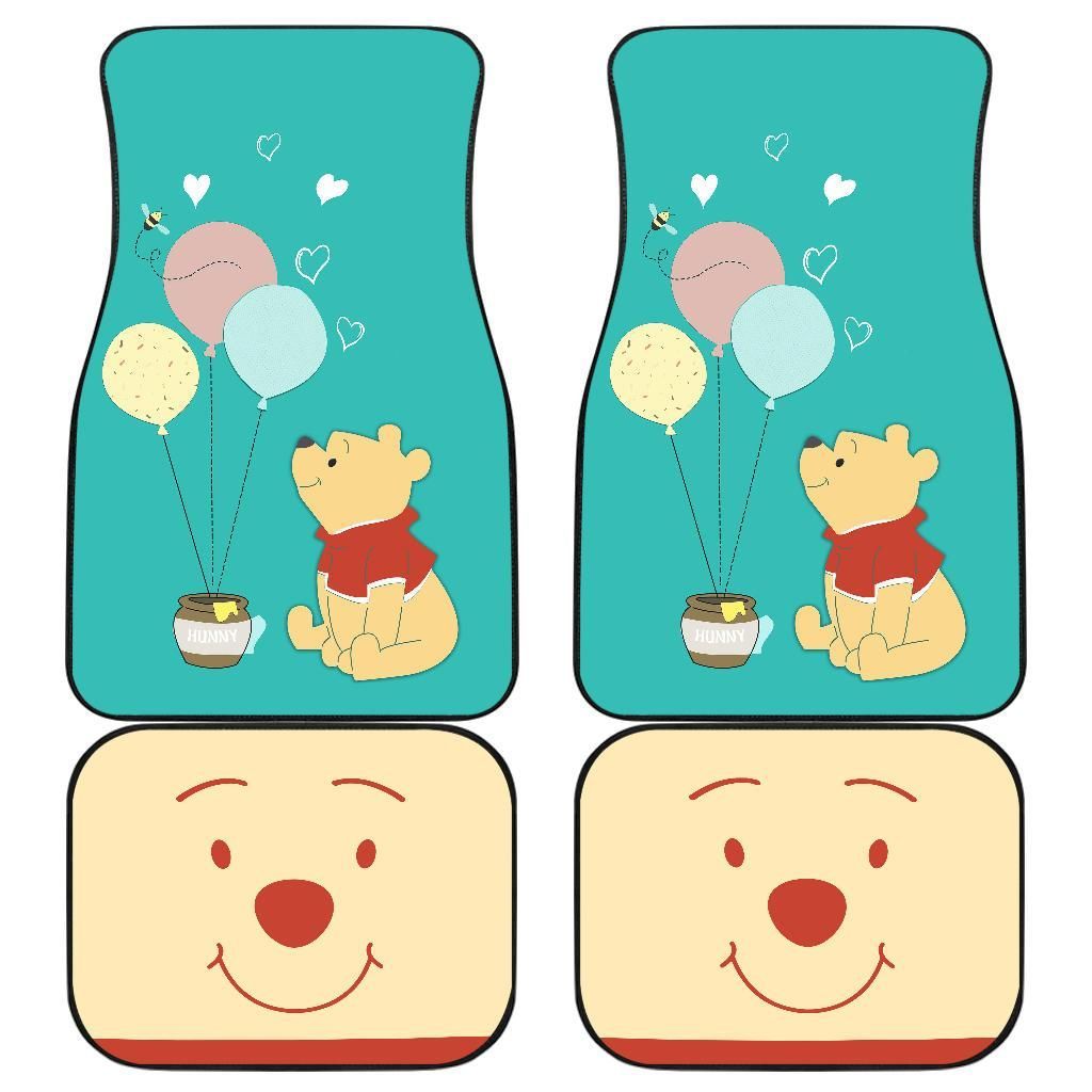 Pooh Front And Back Car Mats 10 Personalized Car Seat Floor Mat Custom Print