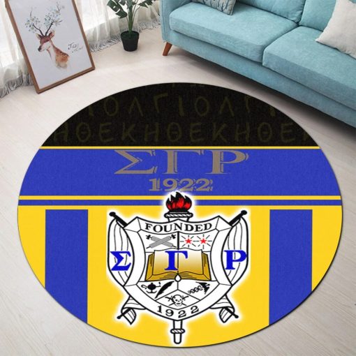 Sigma Gamma Rho Round Rug – Sorority Heritage Round Rug