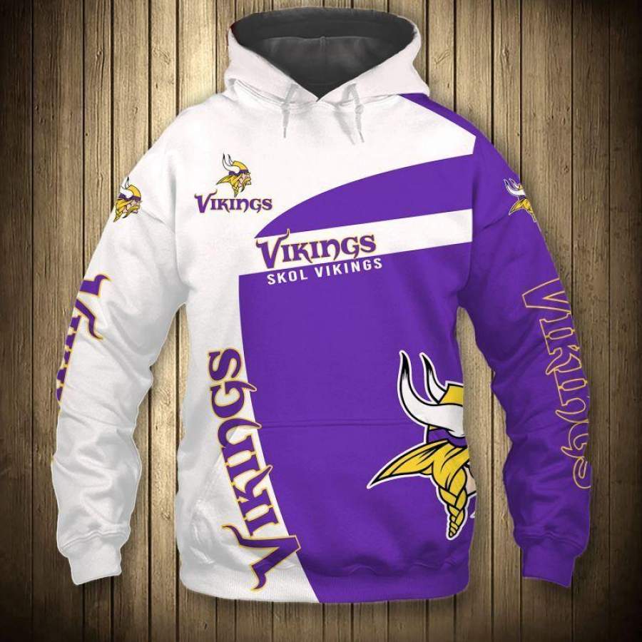 Minnesota Vikings Hoodie 3D Style2180 All Over Printed