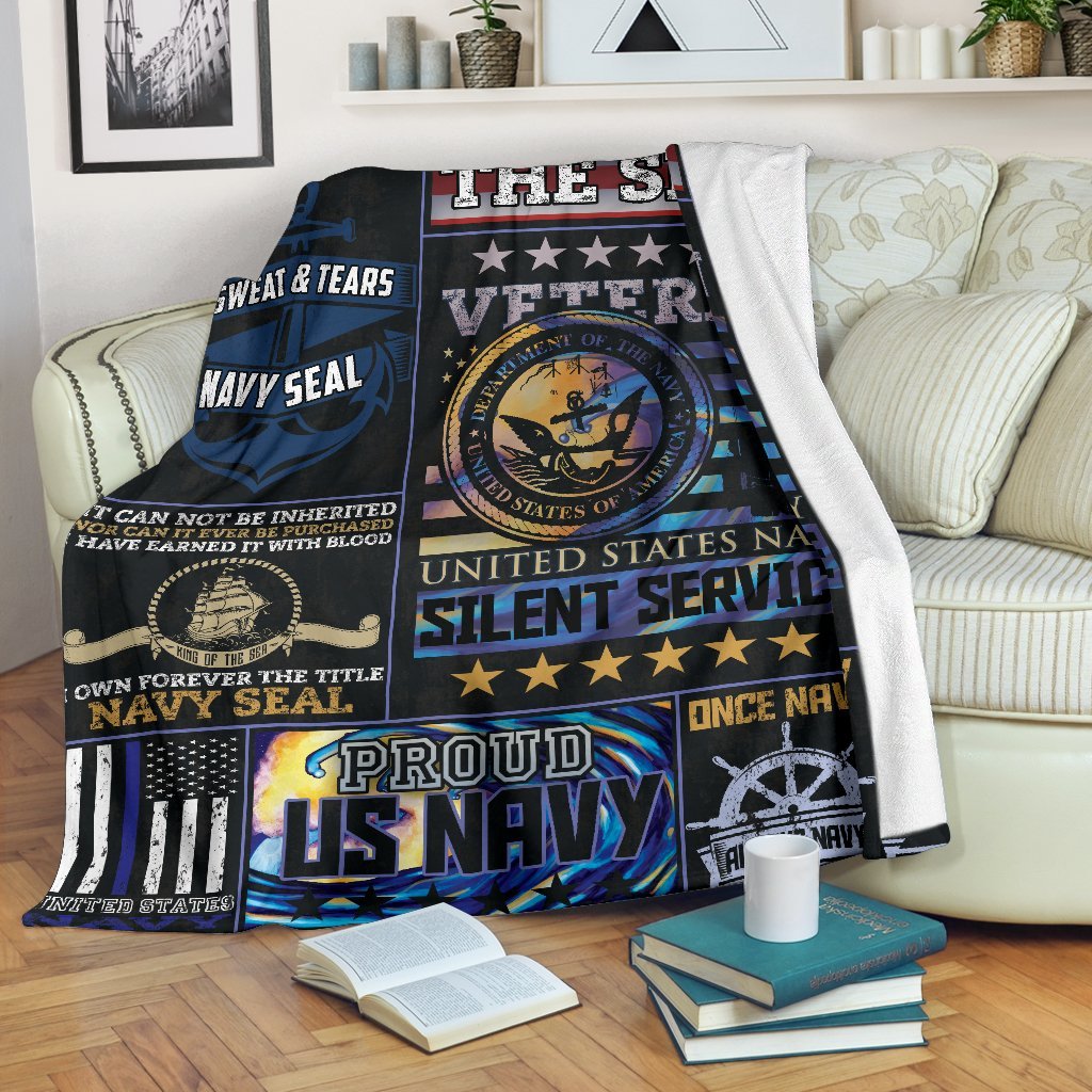 Us Navy 3D All Over Printed Blanket