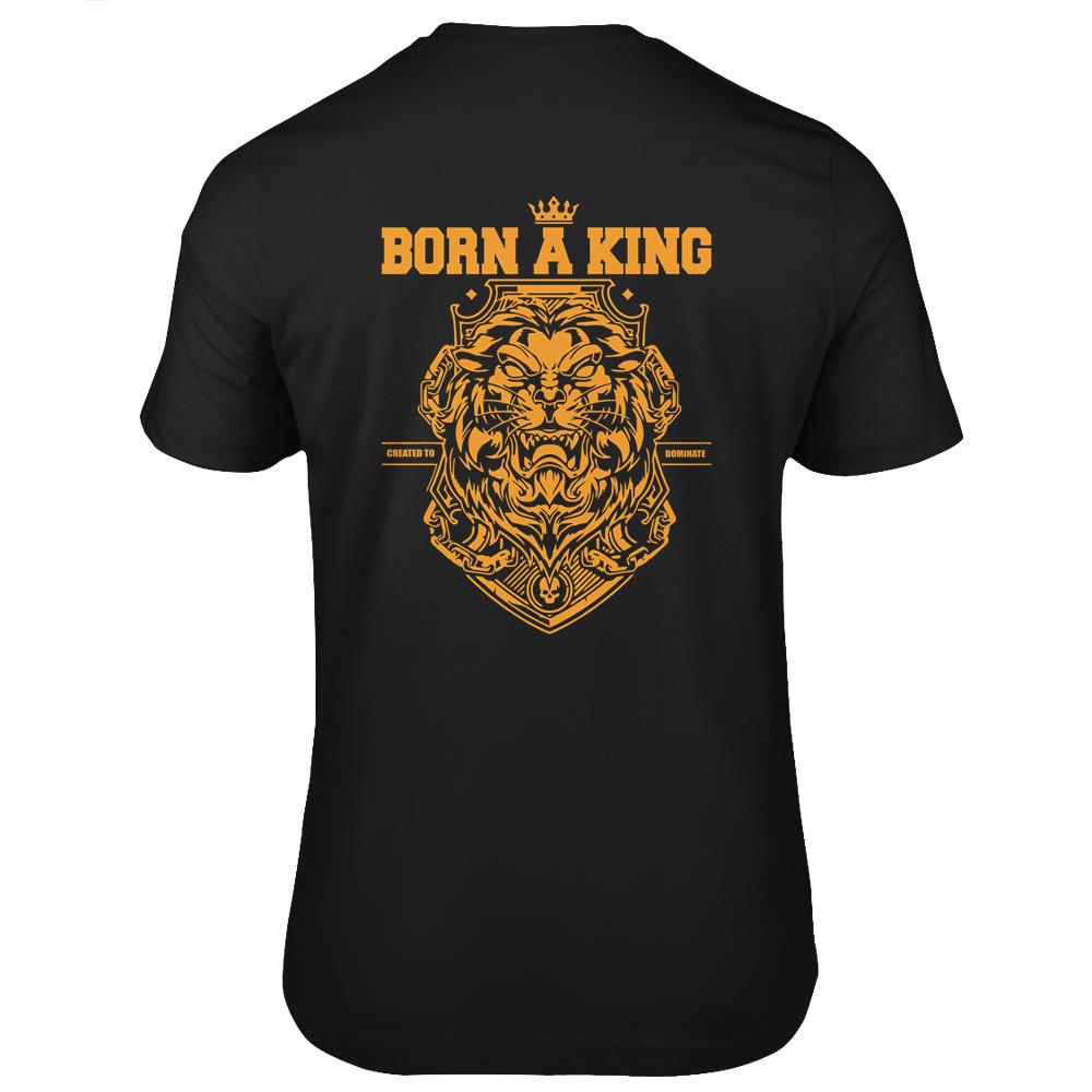 Born A King Lion King Gift Unisex T Shirts On Back