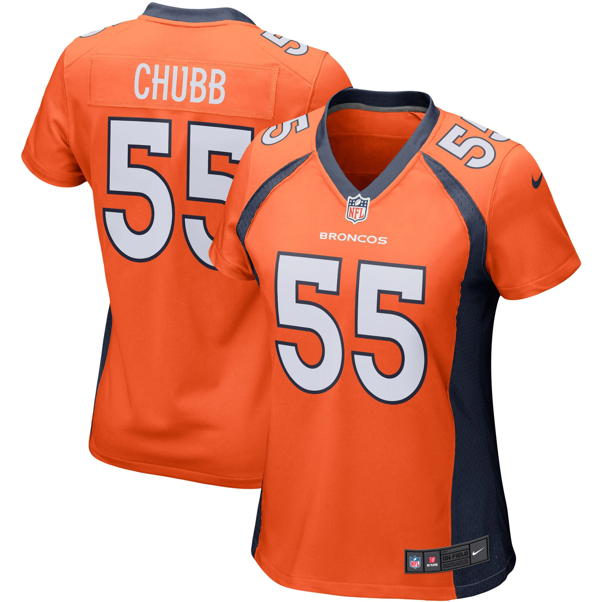 Bradley Chubb Denver Broncos Womens Game Player Jersey Orange NFL