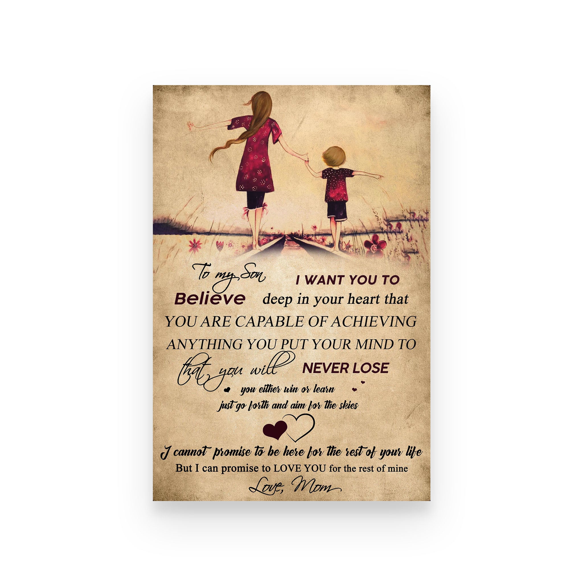 family poster mom to son never lose vs2