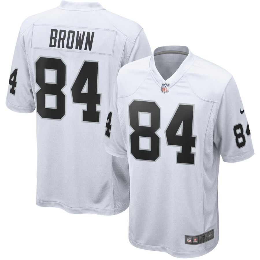 Antonio Brown Las Vegas Raiders Nike Game Jersey – White