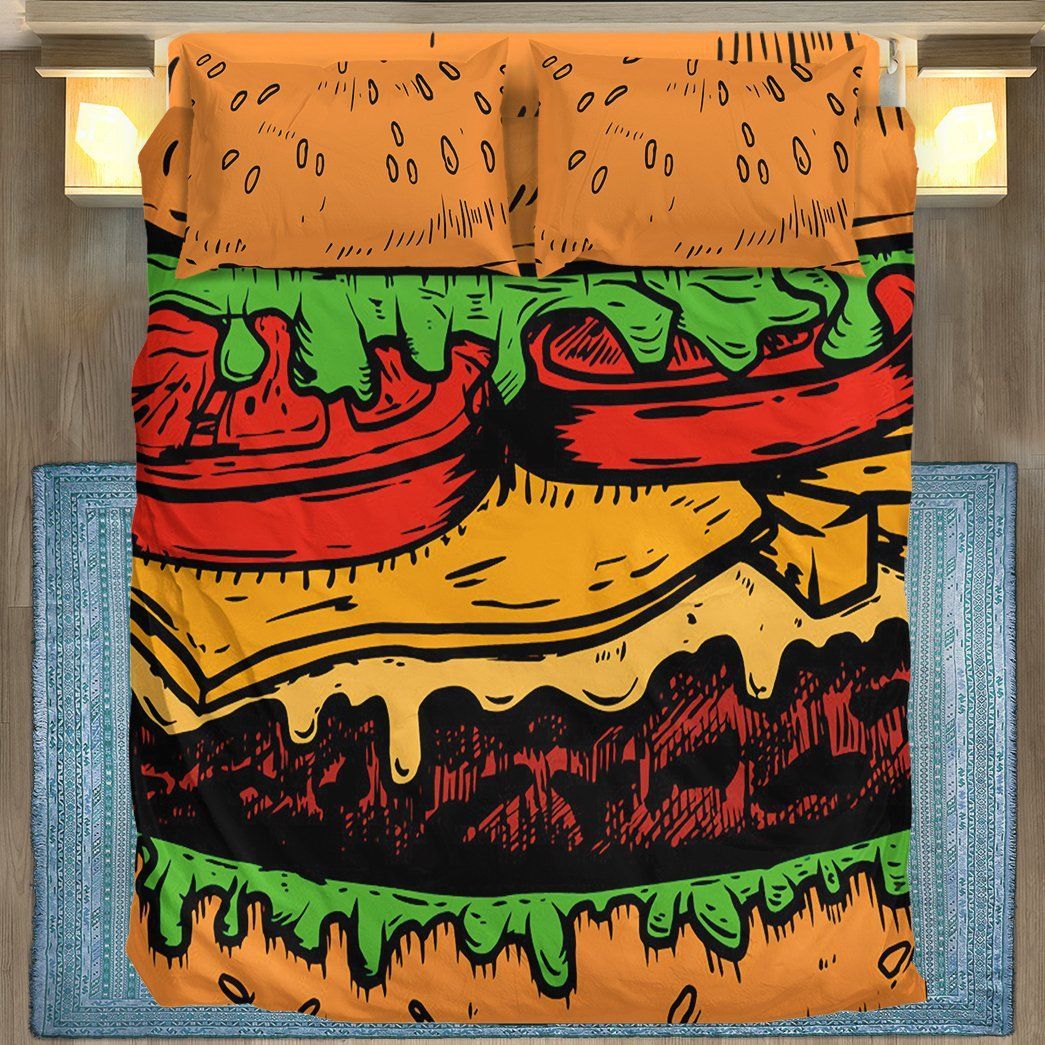 Casespring 3D Cheeseburger Pop Art Custom Bedding Set