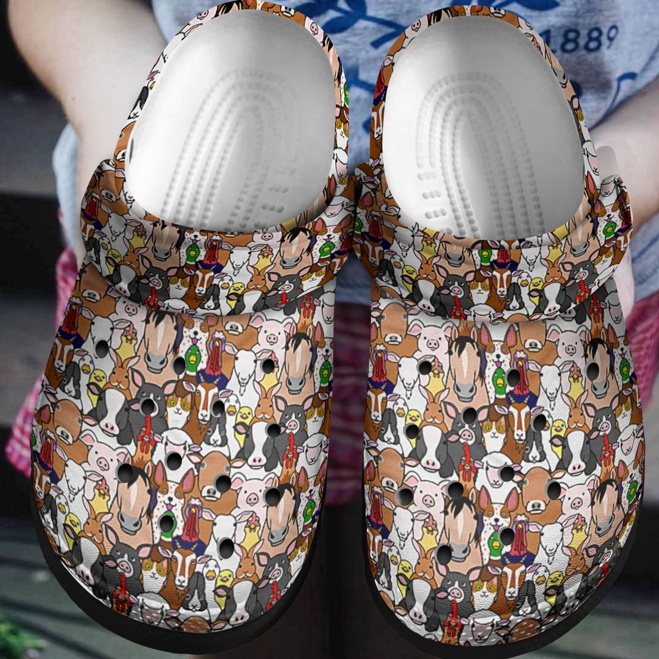 Farmers Personalized Clog, Custom Name, Text, Color, Number Fashion Style For Women, Men, Kid, Print 3D Animals