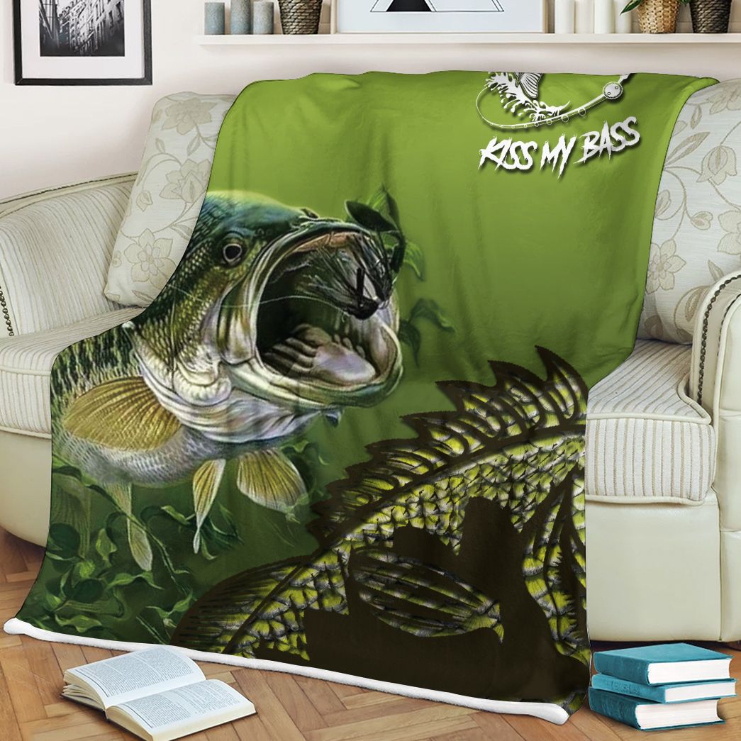 Casespring 3D Kiss My Bass Custom Blanket