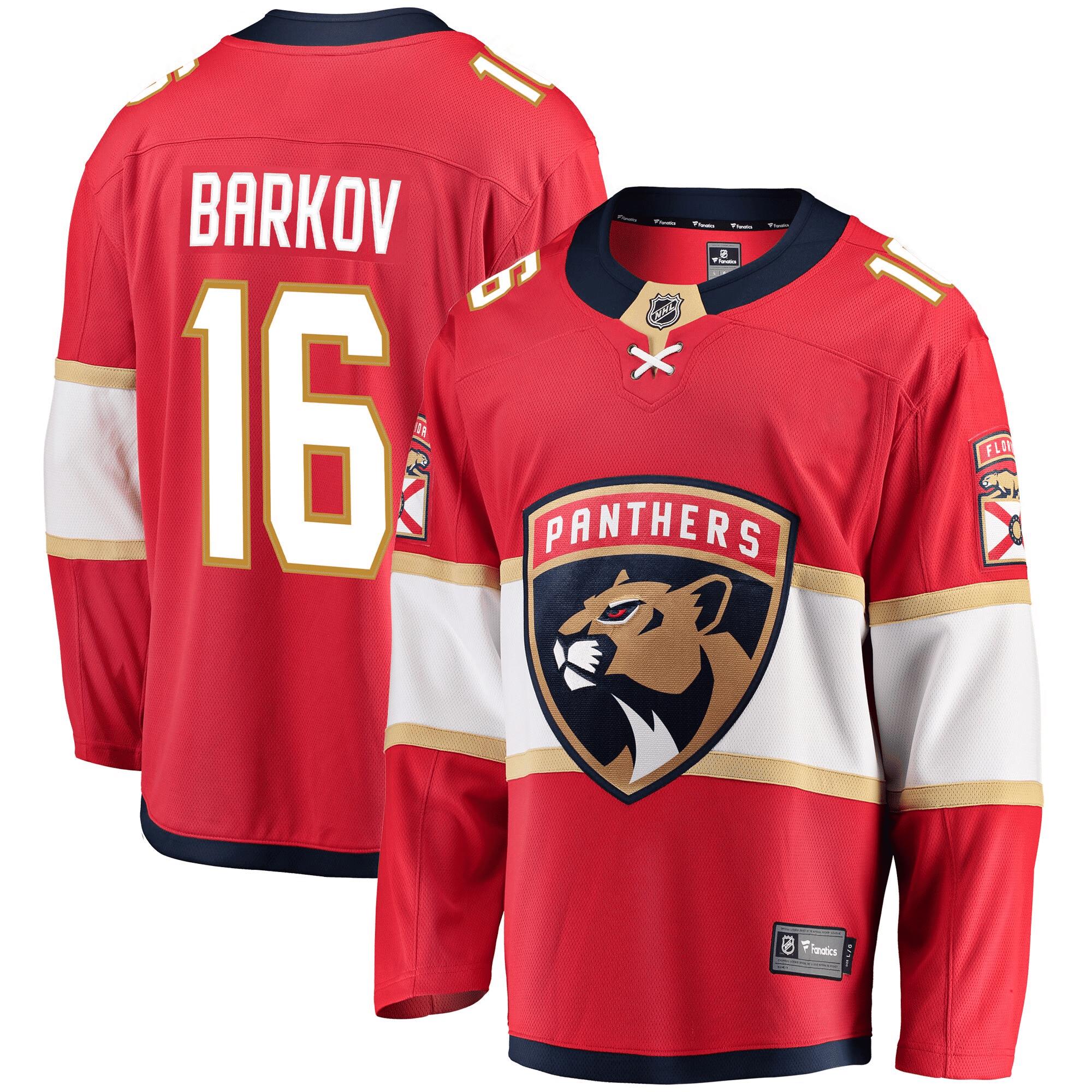 Aleksander Barkov Florida Panthers Premier Breakaway Player Jersey – Red Jersey