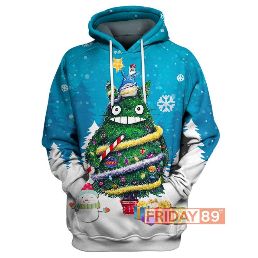 TOTORO CHRISTMAS TREE HOODIE 3D