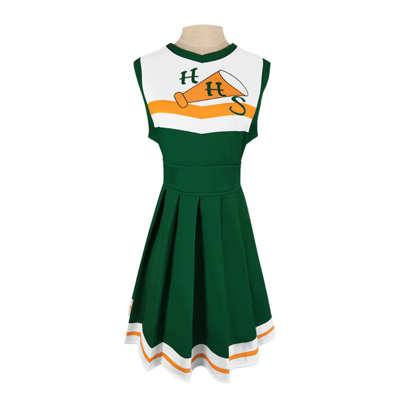 Stranger Things Season 4 Chrissy Cunningham Cosplay Costume Halloween Cheerleader Uniform Hawkins School Lucas Sinclair Dress alx