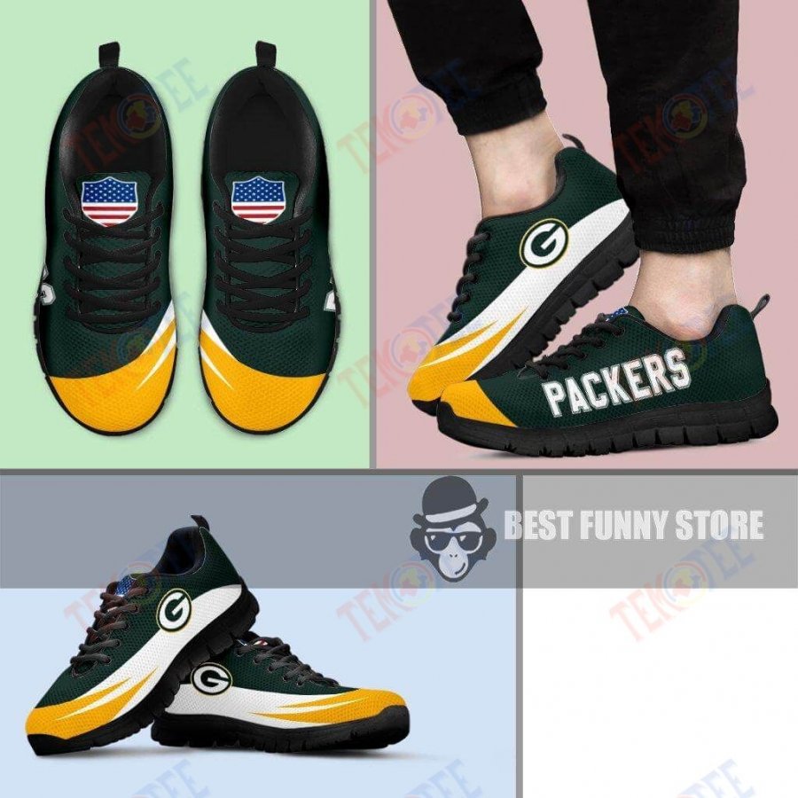 Mens Womens Green Bay Packers Sneakers Awesome T Logo Sneaker Running Shoes For Men Women TDT283