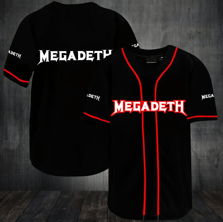 Megadeth D Baseball Tee Jersey Shirt Unisex Men Women