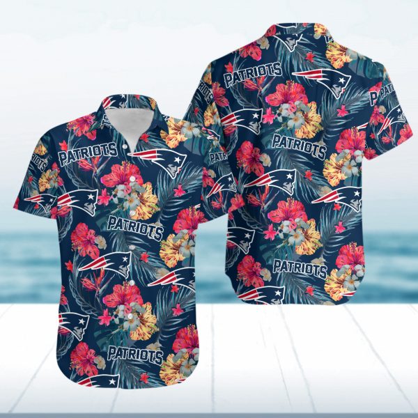 Hawaiian Shirt Island New England Patriots Summer Button Up Ha91173