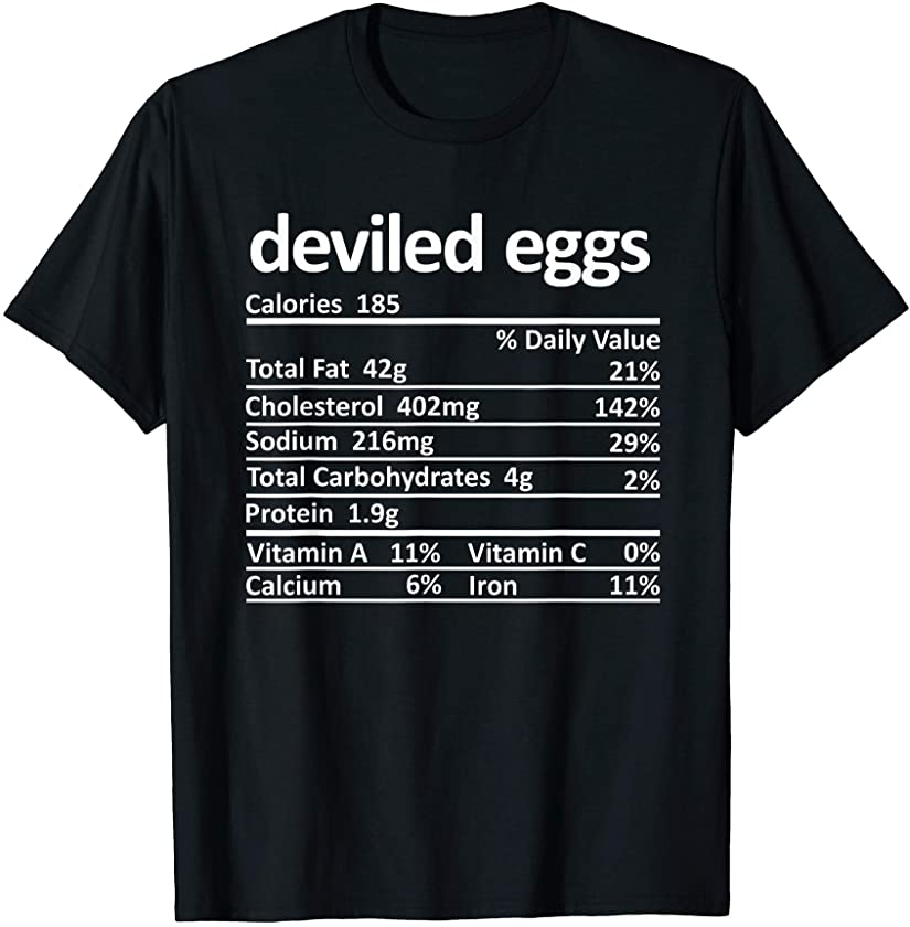 Deviled Eggs Funny Nutritional Bunny Happy Easter My Peeps T-Shirt