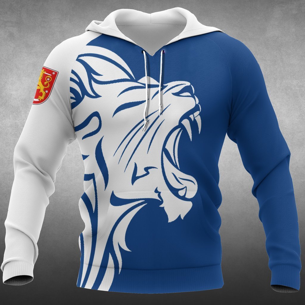 The Lion In Finland Hoodie Adult 3D All Over Print, 3D Hoodie For Men & Women