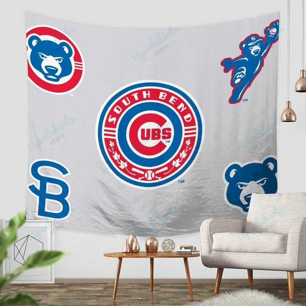 3D Custom Chicago Cubs Tapestry Throw Wall Hanging Bedspreadchicago Cubs