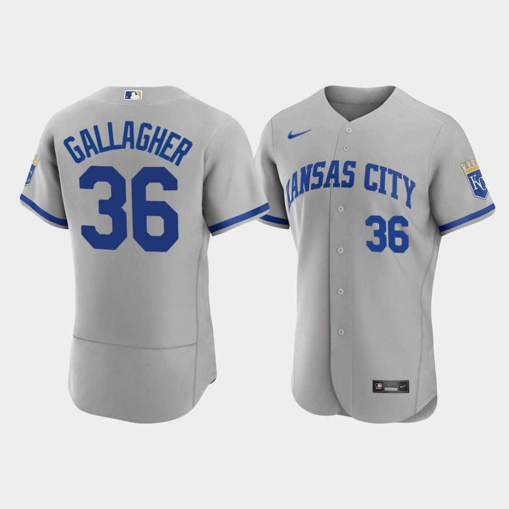 Cam Gallagher 36 Kansas City Royals Men’s 2022-23 Road Jersey – Gray Jersey