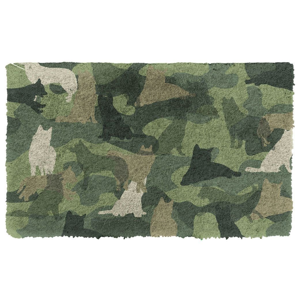 Gearhumans 3D Husky Camo Doormat