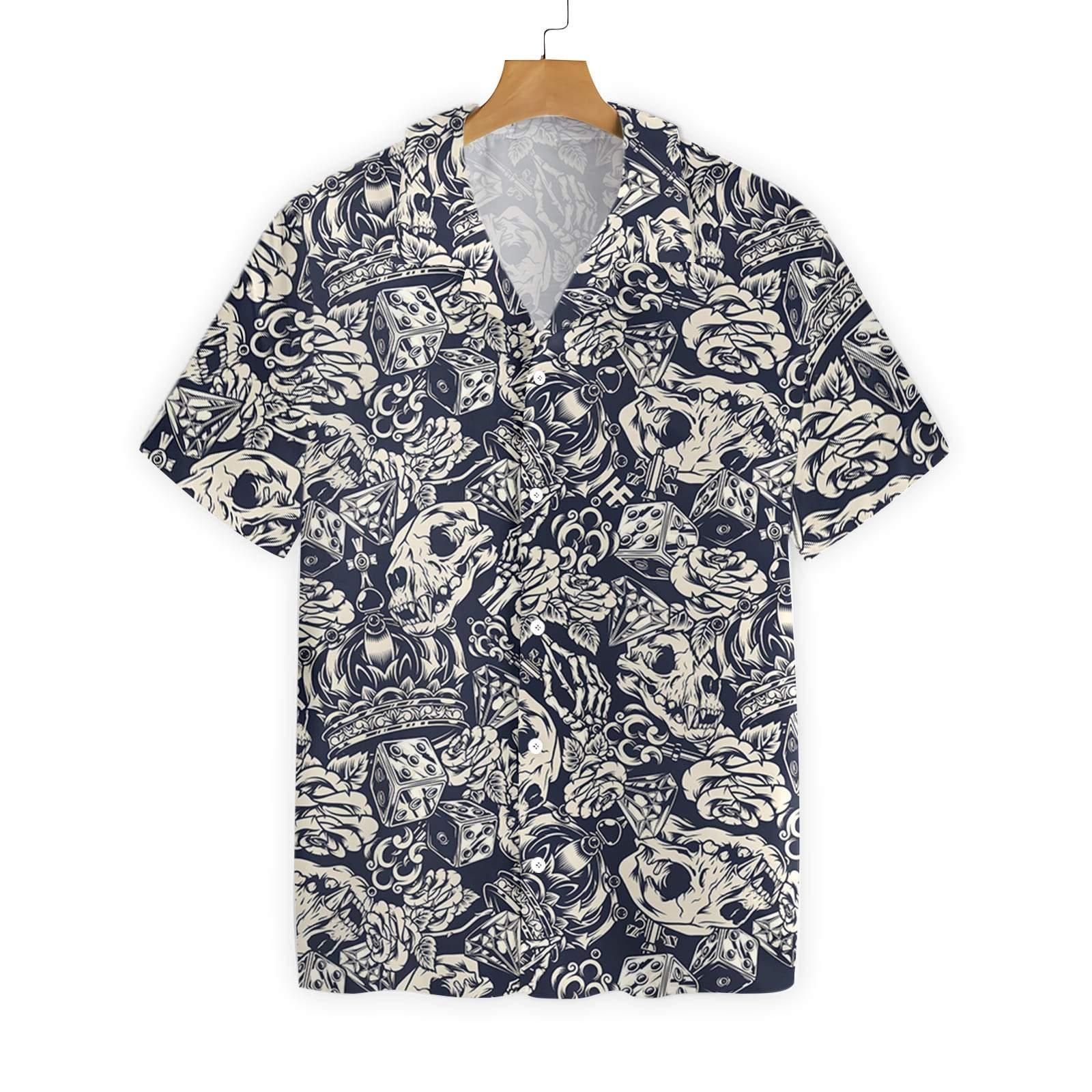 Apes Skull Seamless Pattern 1708 Hawaii Shirt Ha57010