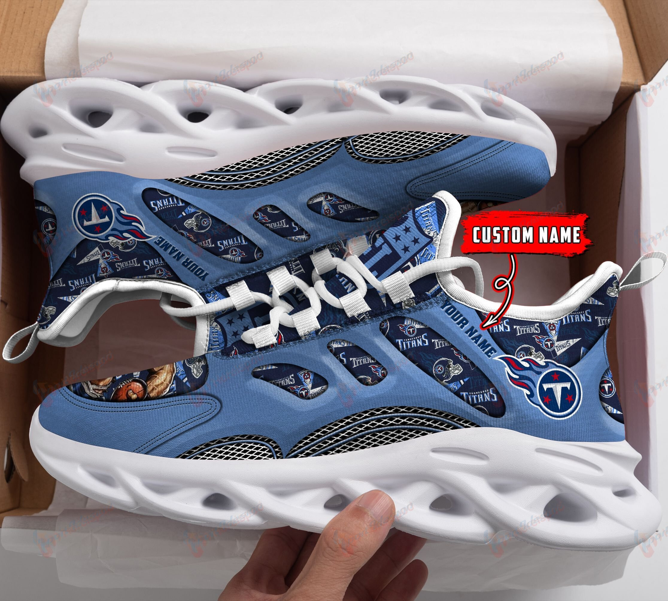 Tennessee Titans Personalized Yezy Running Sneakers 200