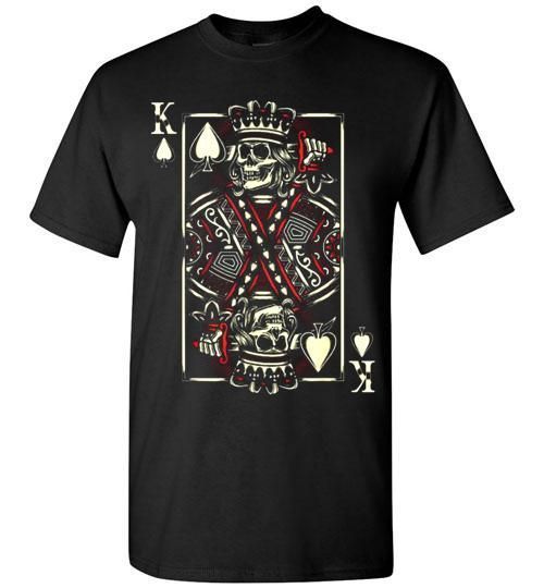 The King Of Hearts Playing Card Skull Classic Shirt