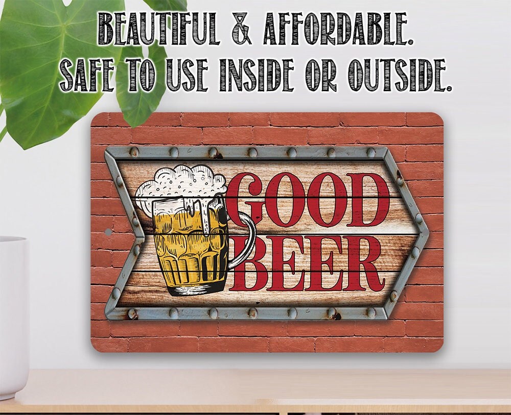 Good Beer 8″ x 12″ or 12″ x 18″ Aluminum Tin Awesome Metal Poster