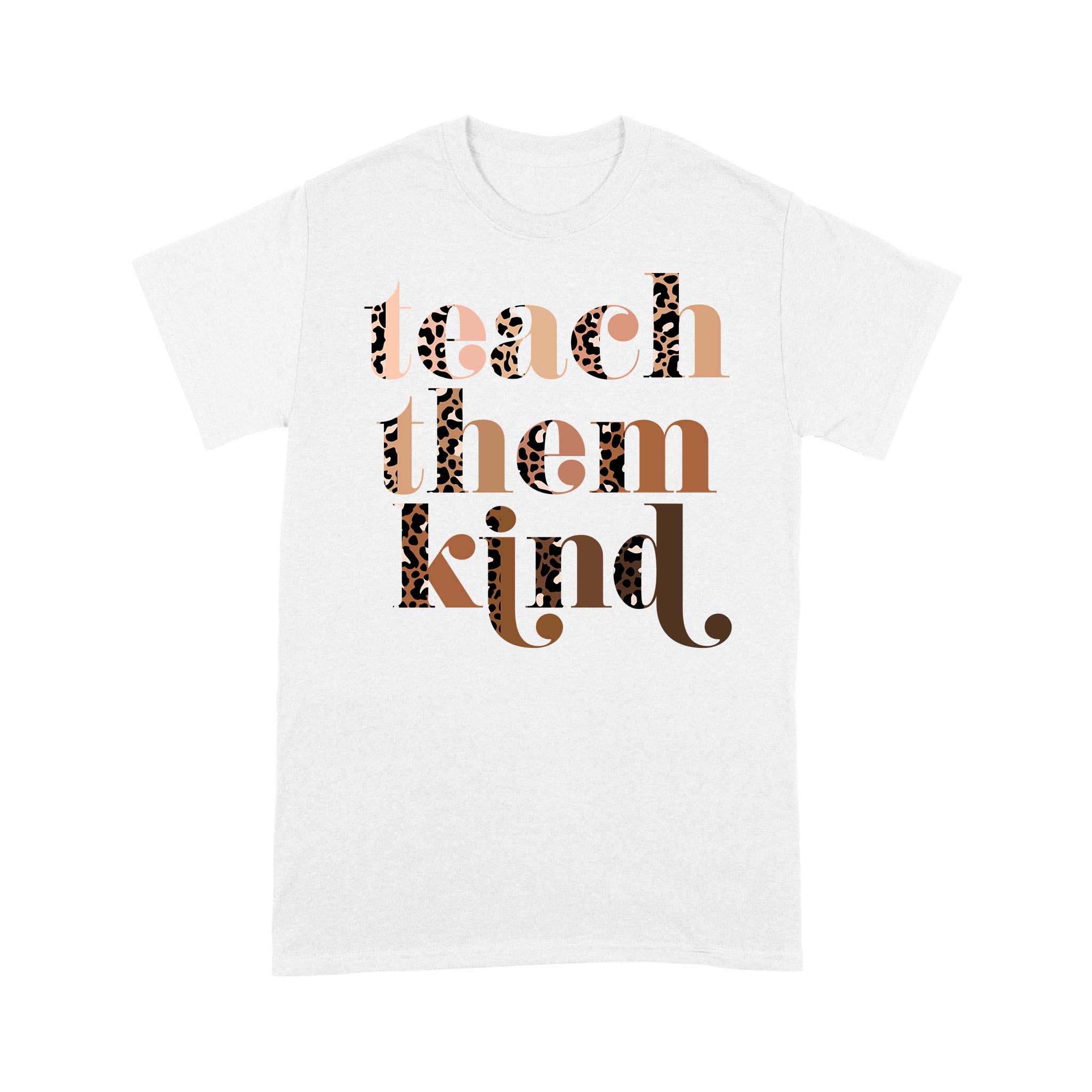 Teach Them Kind Leopard T-Shirt – Premium T-Shirt