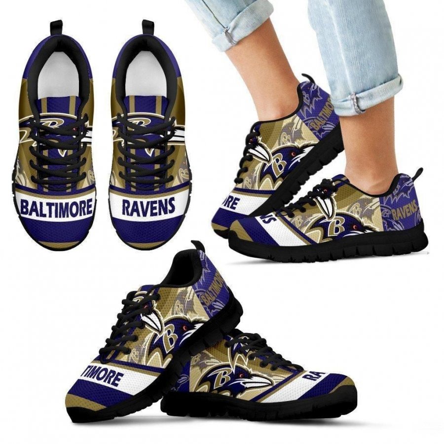 Three Impressing Point Of Logo Baltimore Ravens Sneakers #266