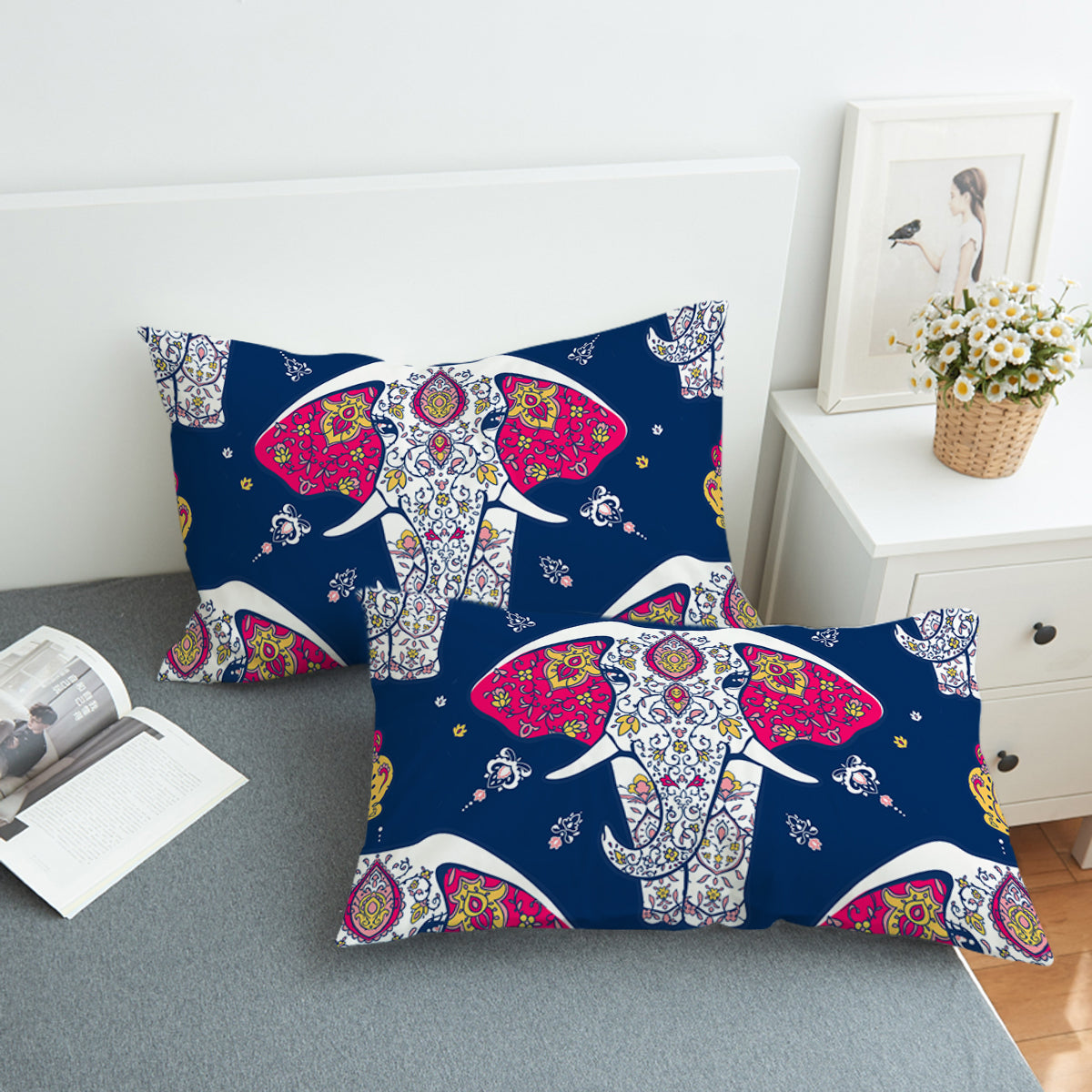 Holly Elephant Swzt1009 Pillowcase