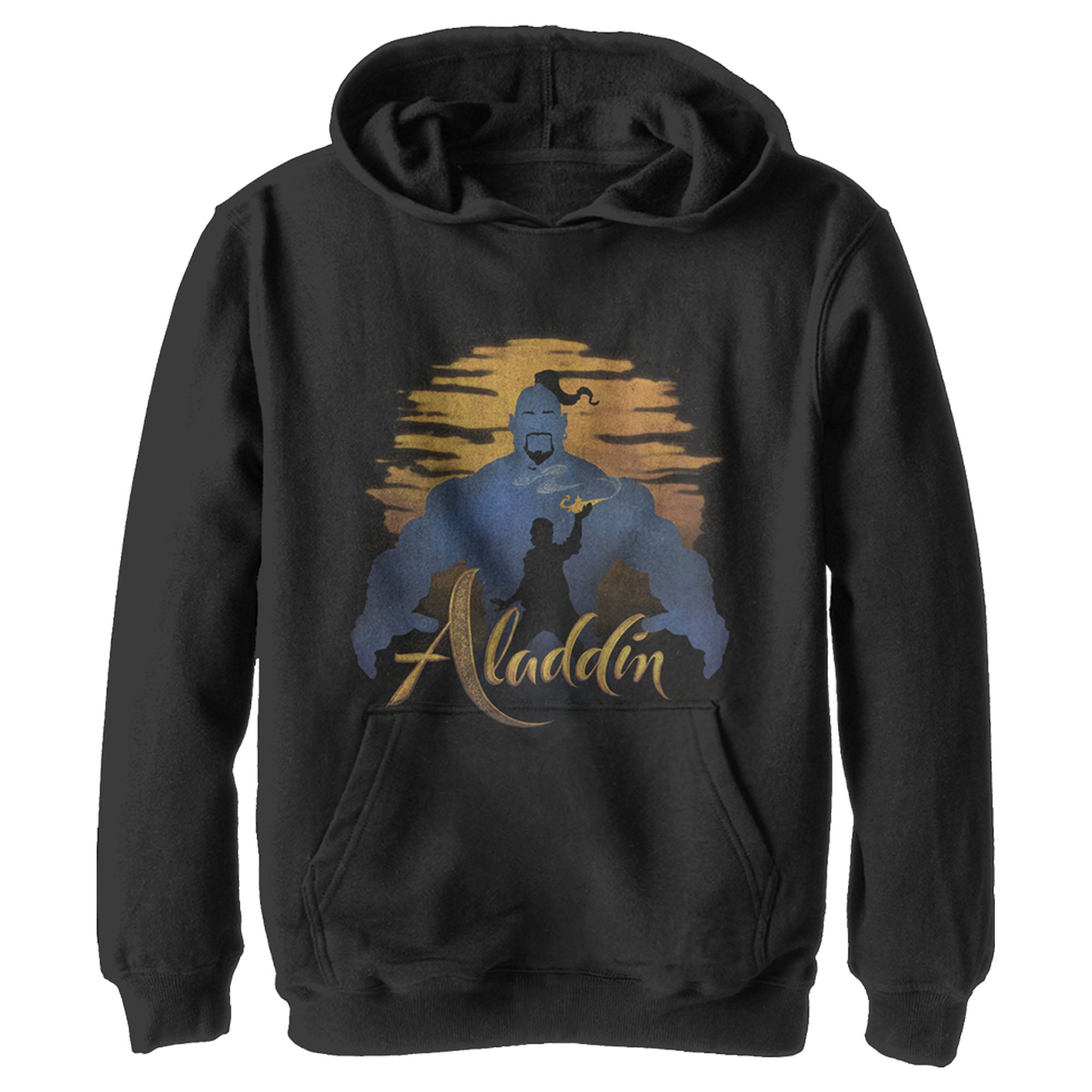 Boy’S Aladdin Aladdin Genie Sunset Silhouette Pull Over Hoodie