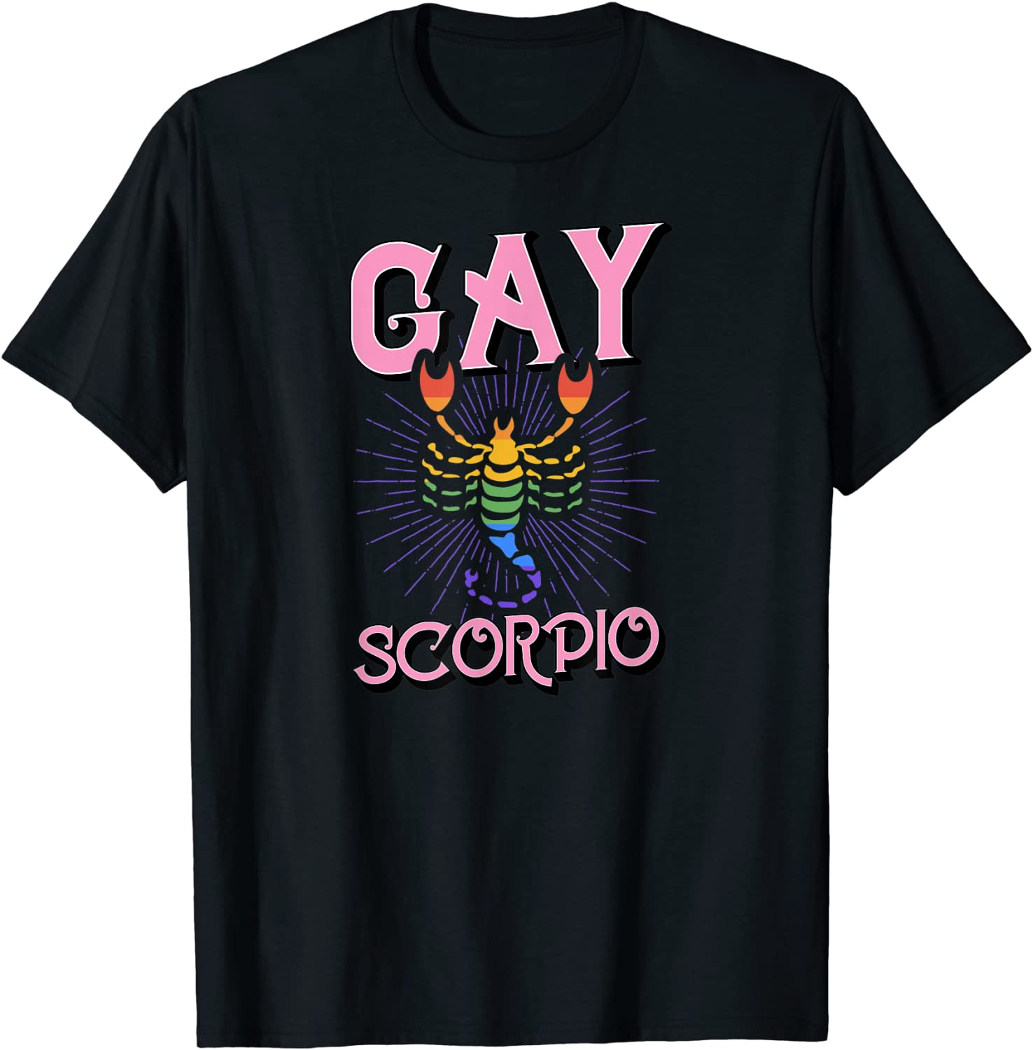 Scorpio T Shirt For Pride Month, Zodiac Sign Shirt, Horoscope Constellation Sky T-Shirt