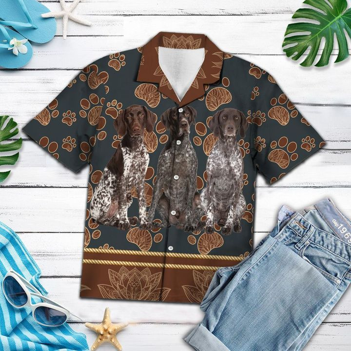 German Shorthaired Hawaii Shirt Unisex Adult Ha44139