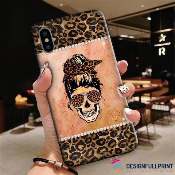 Skull Gift Skull Leopard Pattern Phone Case Nhd