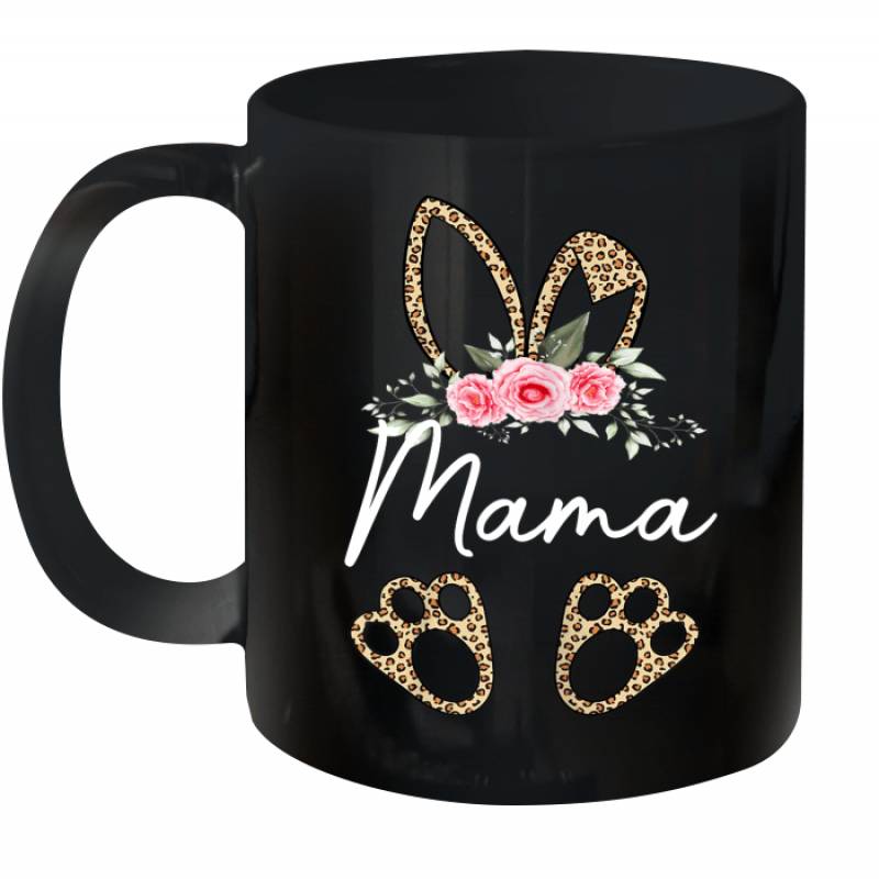 Mother’s Day Easter Gifts For Mama Leopard Print Bunny Mug