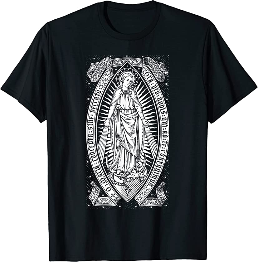 Blessed Virgin Mary Vintage Catholic Maria T-Shirt