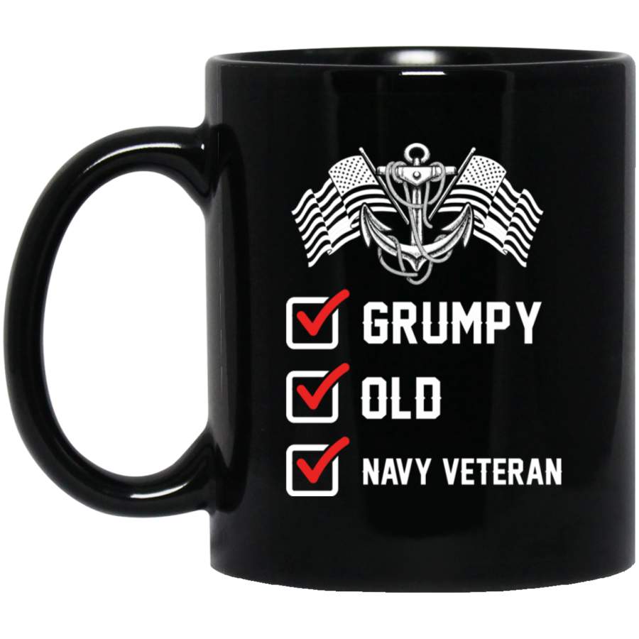 Grumpy Old Navy Veteran Funy Shirt Proud Navy Veteran Tee