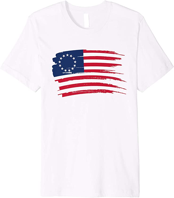 American Flag 1776 Vintage Premium T-Shirt