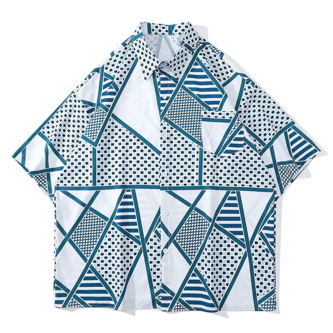 Talishko™ – Geometric Figure Short Sleeve Shirt