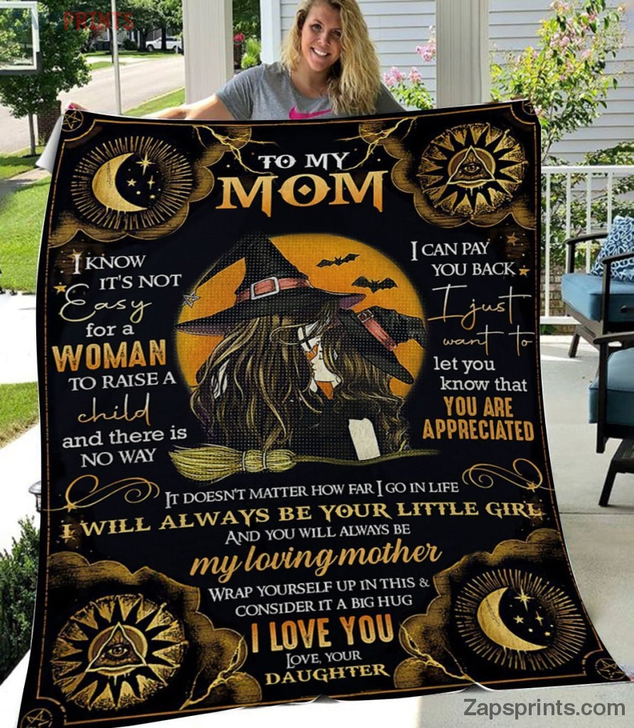 Gift For Mom – Halloween Gift – To My Mom – Wicca – My Witch Mom- Blanket