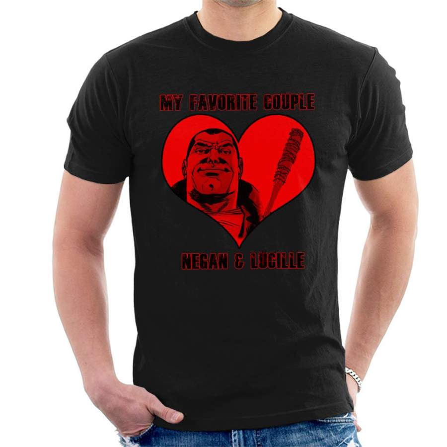 Walking Dead Negan And Lucille Favourite Couple Men’s T-Shirt