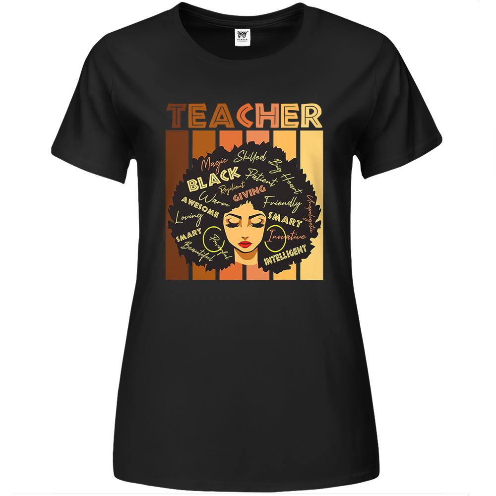 Black Smart Teacher Black History Proud African American Premium Womens T Shirts