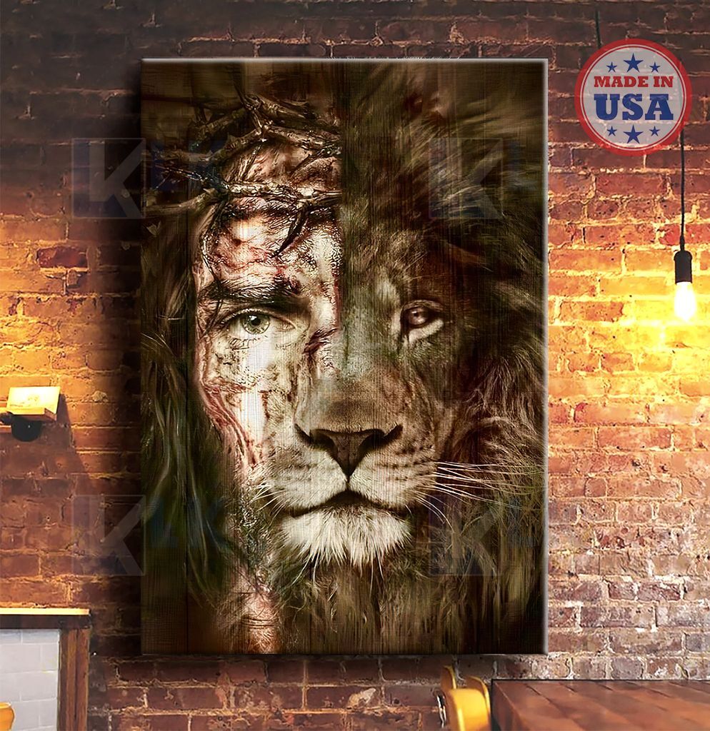 CANVAS The Lion God | Framed, Best Gift, Pet Lover, Housewarming, Wall Art Print, Home Decor