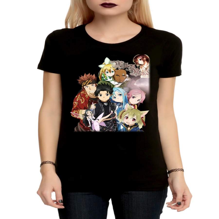 Women’S Fashion Casual Sword Art Online Anime T Shirt Girl’S Funny T Shirt