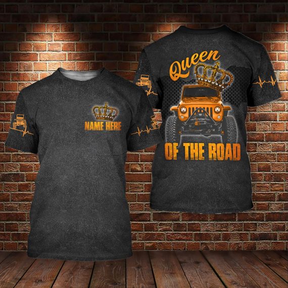 Personalized Jp Queen Of The Road 3D All Over Unisex Tshirt