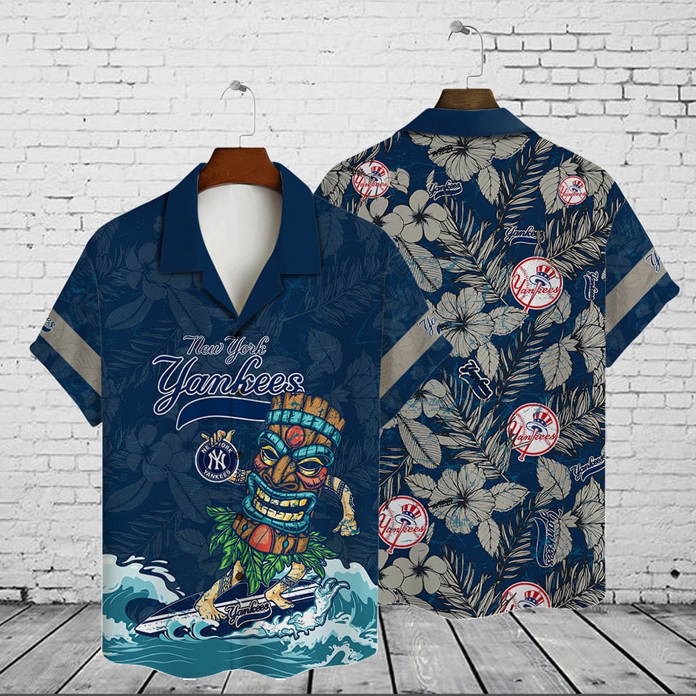 New York Yankees 2023 Aop Hawaiian Shirt V13