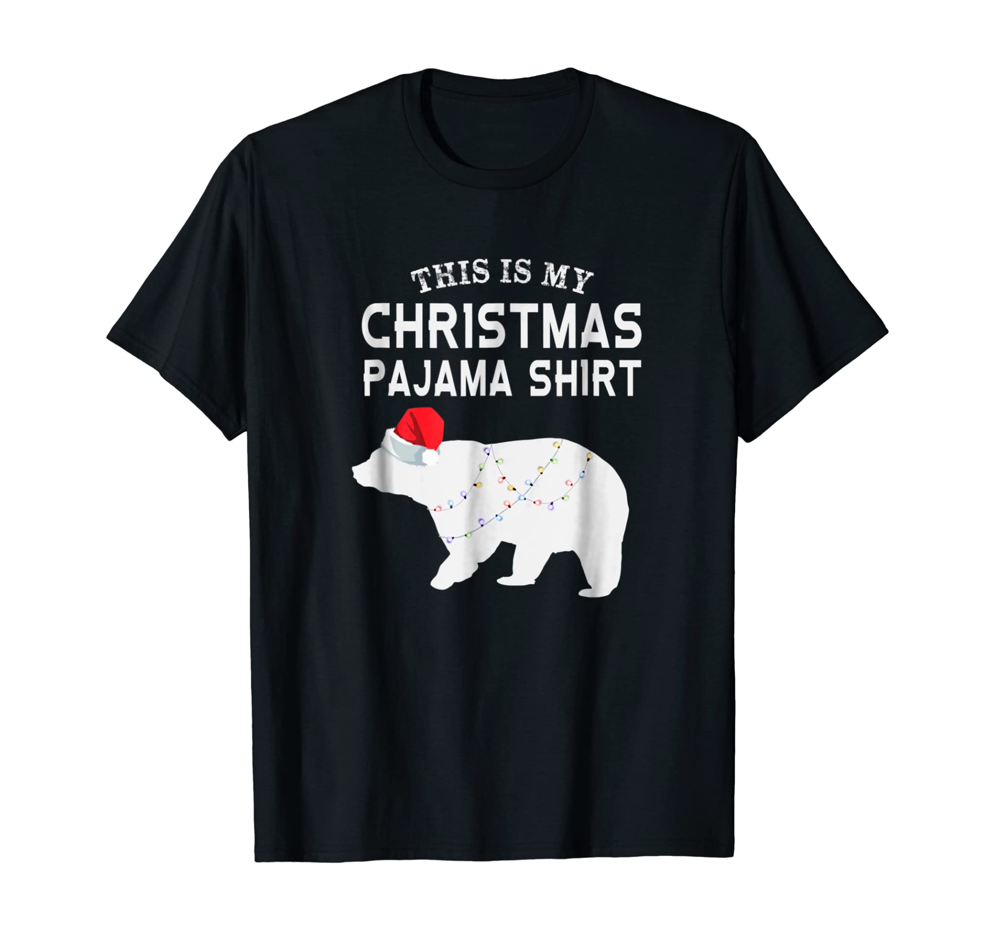 This is My Christmas Pajama Shirt Polar Bear Funny T-shirt