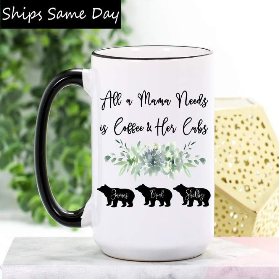 Personalized Mama Bear Mug Personalized – Mama Bear Coffee Mug – Mama Bear Gift for Mother’s Day – Mama Bear Cubs – Mama Mug – Mama Gifts – Gift for Mama