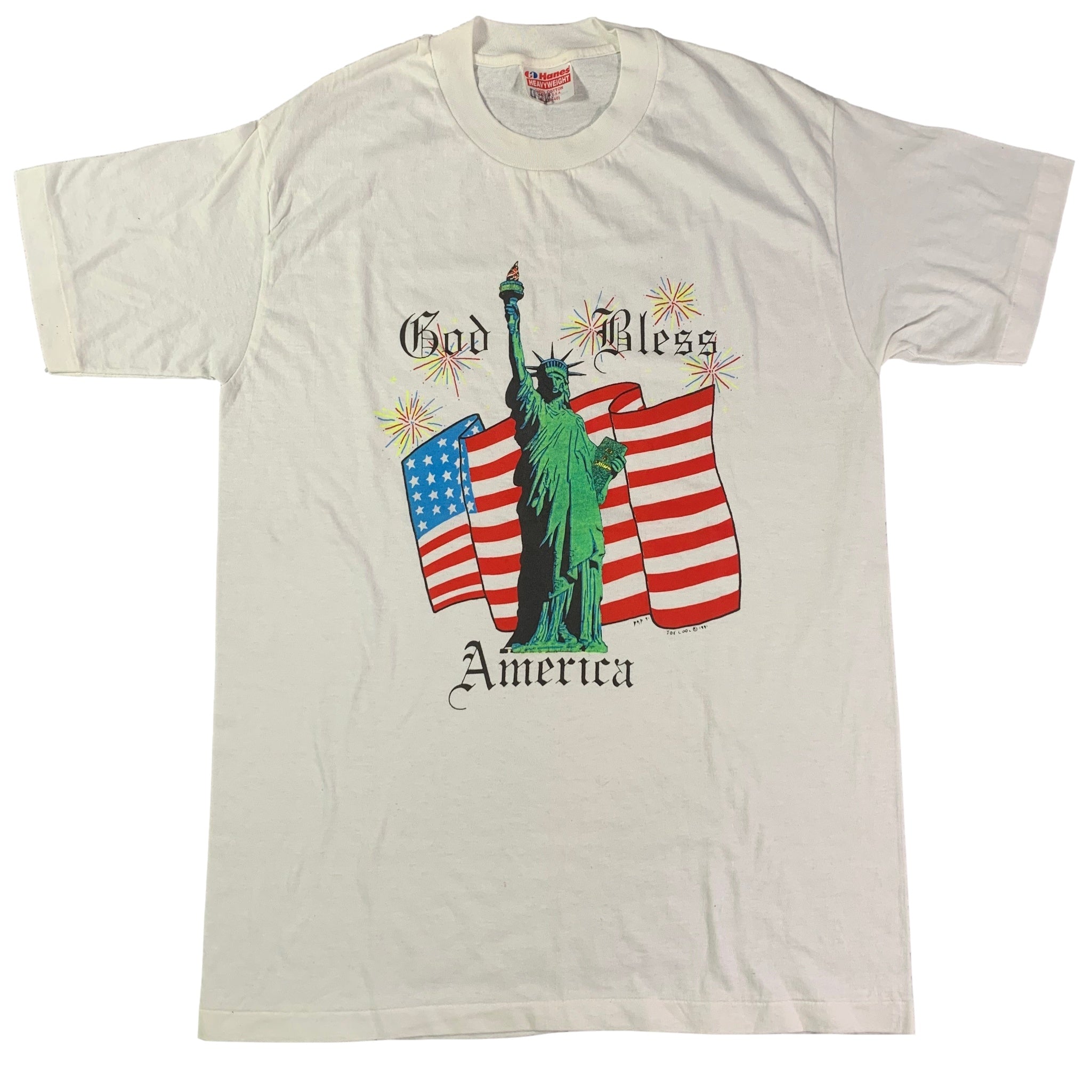 Vintage Statue Of Liberty “God Bless America” T-Shirt